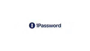 1Password logo white