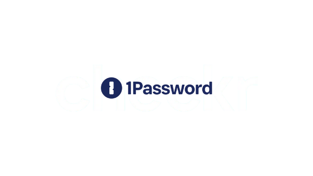 1Password logo white