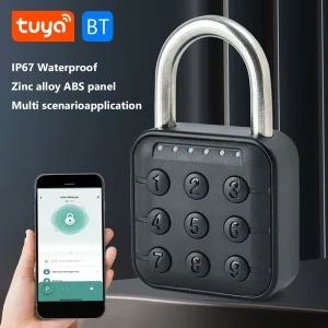 Smart Fingerprint Padlock with TUYA App – Keyless Biometric Lock for Offices, Cabinets, Luggage & Drawers
