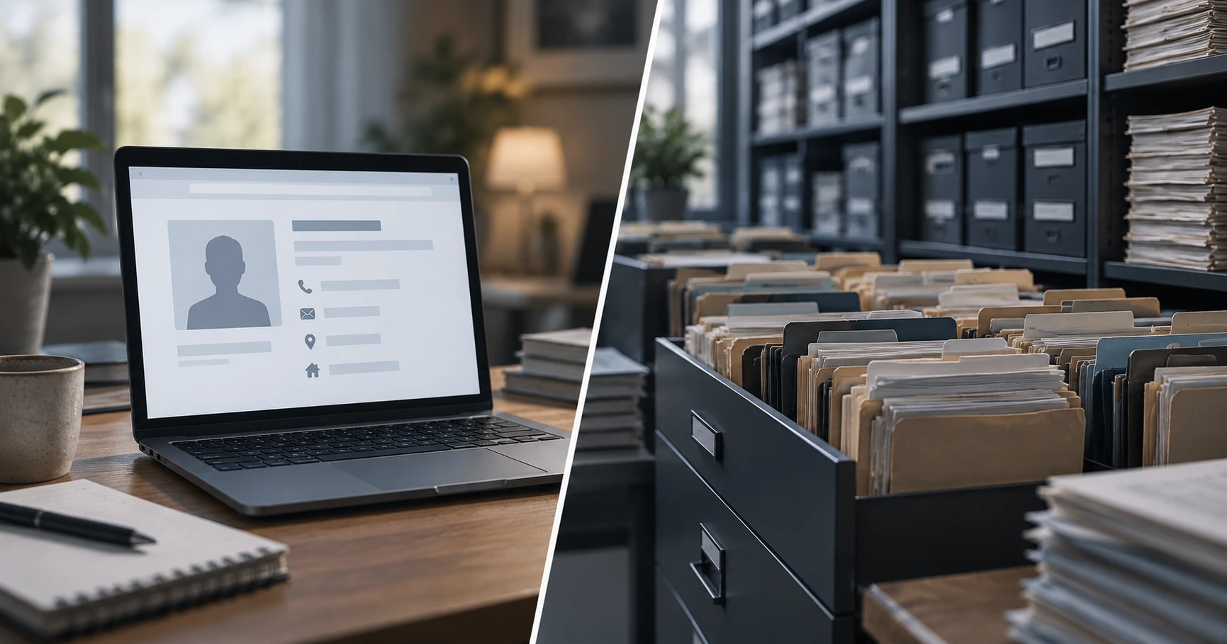 Comparison between a personal profile search and a larger data broker archive